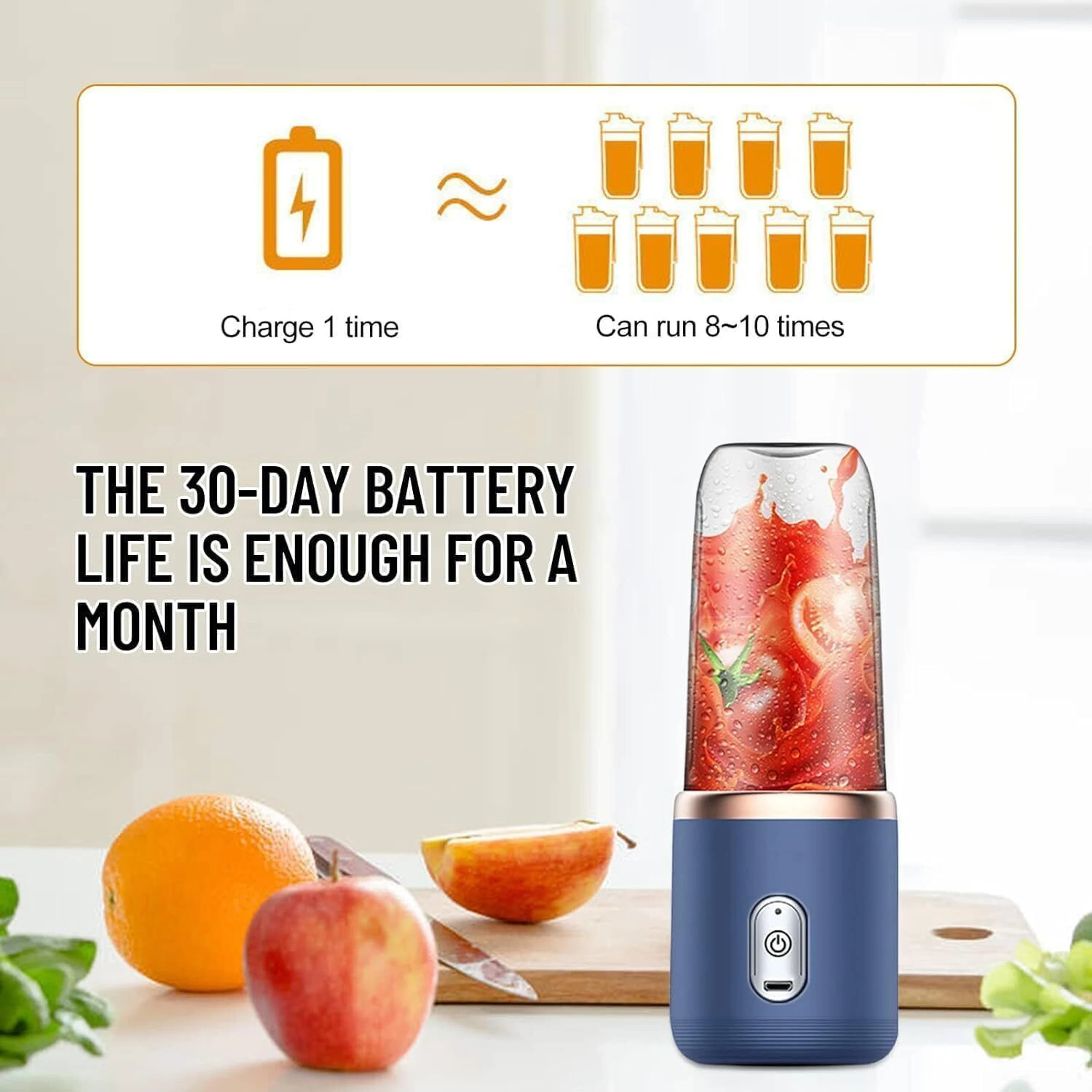 Juicer Mixer Grinder (USB Powered Blender with Juice Cup)